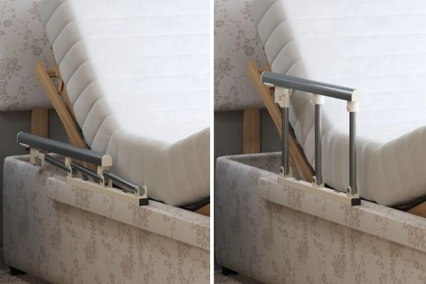 Pull-Back Safe Side for Adjustable Bed